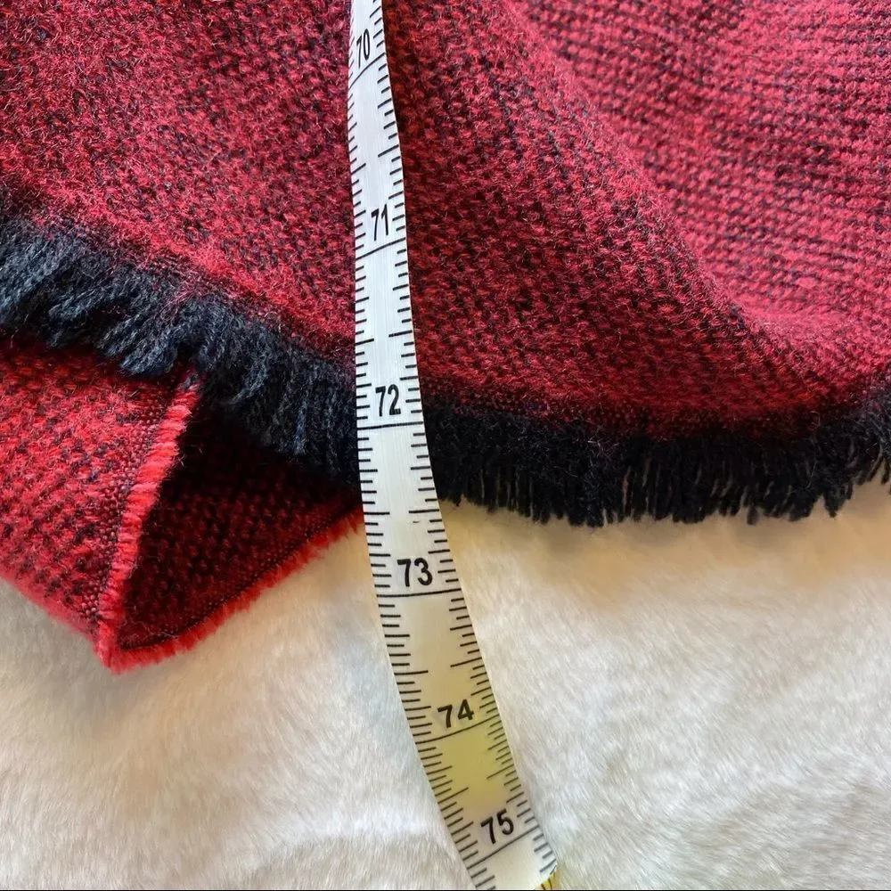 Calvin Klein Knit Acrylic Blanket Shawl